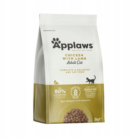 APPLAWS Chicken with lamb - dry cat food - 2kg