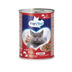PREVITAL Cat Food with beef...