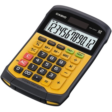 CASIO CALCULATOR OFFICE WATERPROOF WM-320MT-S, 12-digit display. Removable keyboard, 108.5x168.5, Waterproof and dirt-resistant level: IP54