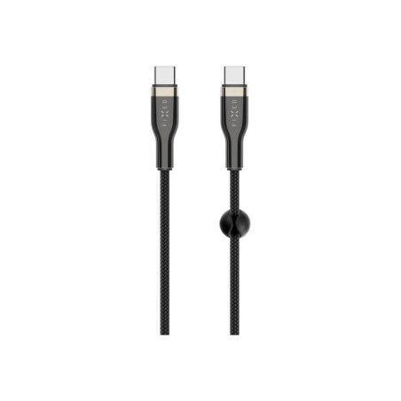 Fixed | Braided Cable USB-C/USB-C, 2m, 100W | FIXDB-CC2-BK