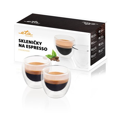 ETA | Espresso cups | ETA418193000 | For espresso coffee | 2 pc(s) | Dishwasher proof | Glass