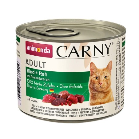 ANIMONDA Carny Adult Beef, venison and blueberries - wet cat food - 200g