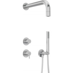 Concealed shower set with...