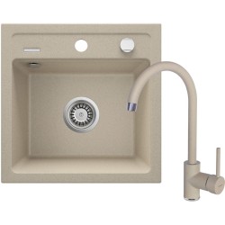 Granite sink with 1-bowl...