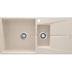 1.5-bowl granite sink with...