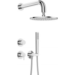 Concealed shower set with...