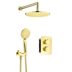 Concealed shower set with...
