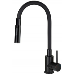 Kitchen faucet with bent...
