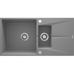1.5-bowl granite sink with...