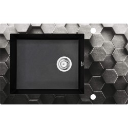 1-bowl glass-granite sink...