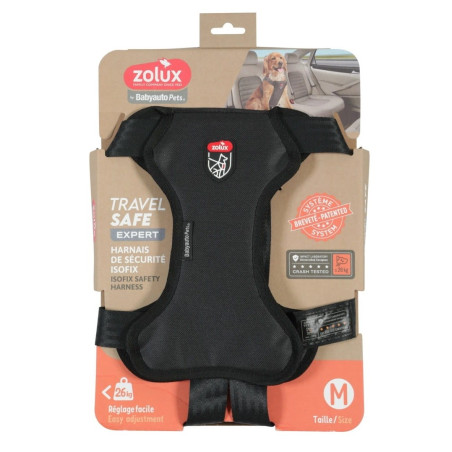 ZOLUX Travel Safe M black - dog harness
