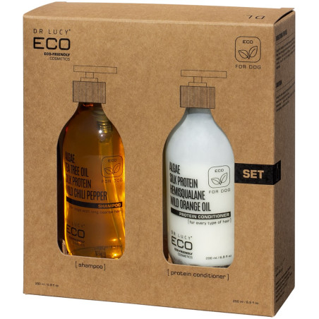 DR LUCY Eco set for rough coat - conditioner and shampoo for dogs