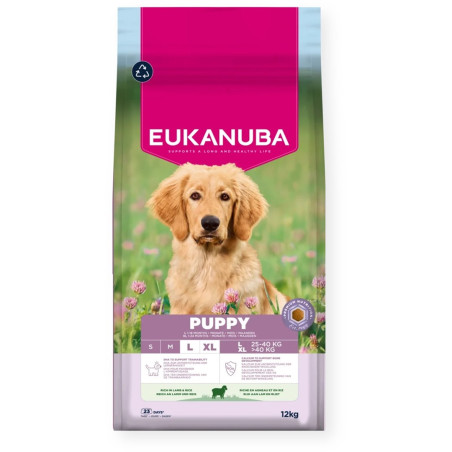 EUKANUBA Puppy L XL Rich in lamb & rice - dry dog food - 12kg