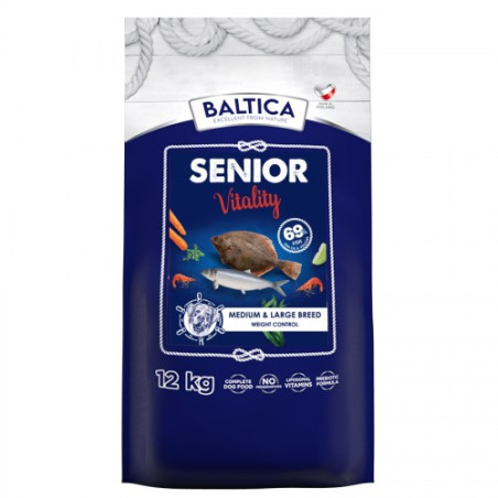 BALTICA Excellent Senior Vitality Baltic fish Medium and large breeds - dry dog food - 12kg