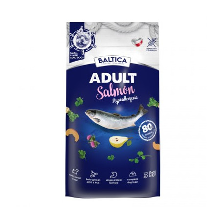 BALTICA Excellent Hypoallergenic Adult Small breeds Salmon - dry dog food - 3kg