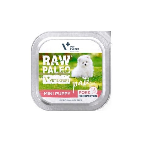 VETEXPERT Raw Paleo Pâte Mini Puppy Pork - wet dog food - 150g