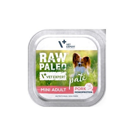 VETEXPERT Raw Paleo Pâte Mini Adult Pork - wet dog food - 150g