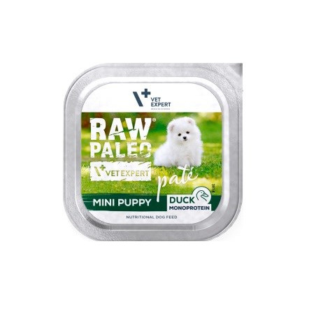 VETEXPERT Raw Paleo Pâte Mini Puppy Duck - wet dog food - 150g