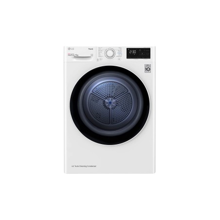 LG | Dryer Machine | RH80V3AV6N | Energy efficiency class D | Front loading | 8 kg | LED | Depth 69 cm | Wi-Fi | White
