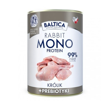 BALTICA Nutraceutic Monoprotein Rabbit with prebiotics - wet dog food - 400g