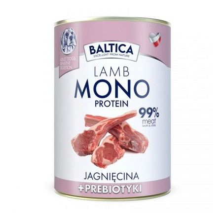BALTICA Nutraceutic Monoprotein Lamb with prebiotics - wet dog food - 400g