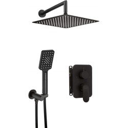 Concealed shower set with...