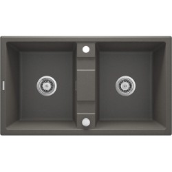 2-bowl granite sink