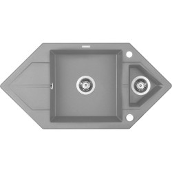 1.5-bowl granite sink with...