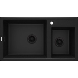 2-bowl granite sink