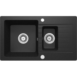 1.5-bowl granite sink with...