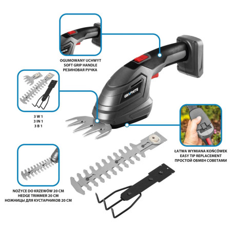 Graphite 58GE119 power hedge trimmer 1.09 kg