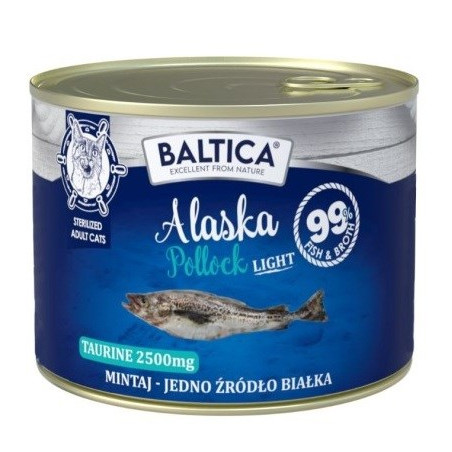 BALTICA Excellent Monoprotein Pollock Light  - wet cat food - 185g
