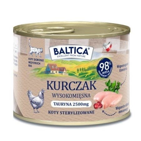 BALTICA Smaki regionów Chicken - wet cat food - 185g