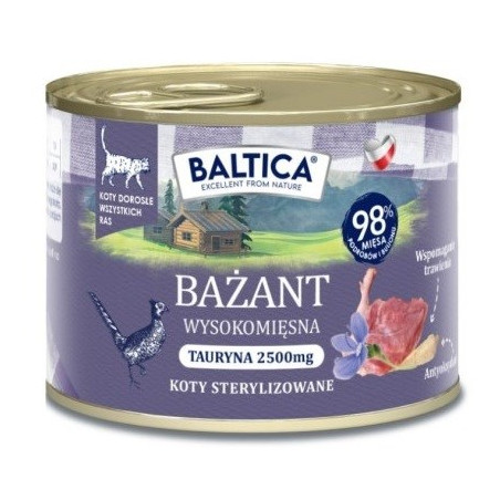 BALTICA Smaki regionów Pheasant - wet cat food - 185g