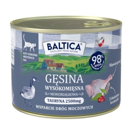BALTICA Smaki regionów Goose - wet cat food - 185g