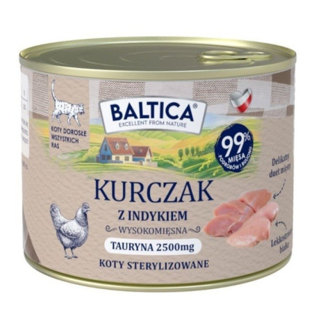 BALTICA Smaki regionów Chicken with turkey - wet cat food - 185g