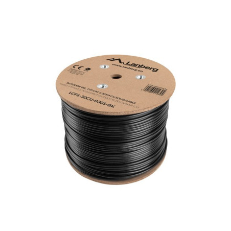 Lanberg LCF6-30CU-0305-BK networking cable Black 305 m Cat6