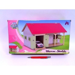 Wooden stable with two...