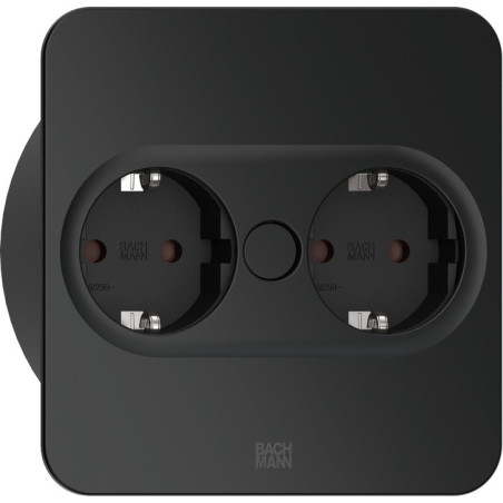 Bachmann 946.101 socket-outlet 2 x Type F Stainless steel
