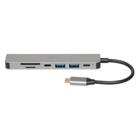 iBox IUH3SL4K interface hub USB Type-C 5000 Mbit/s Silver