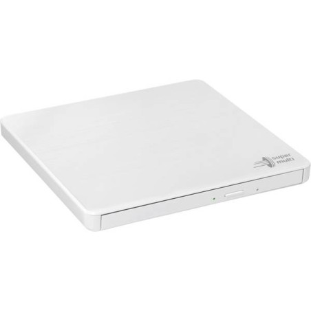 H.L Data Storage | Ultra Slim Portable DVD-Writer | GP60NW60 | Interface USB 2.0 | DVD±R/RW | CD read speed 24 x | CD write speed 24 x | White | Desktop/Notebook