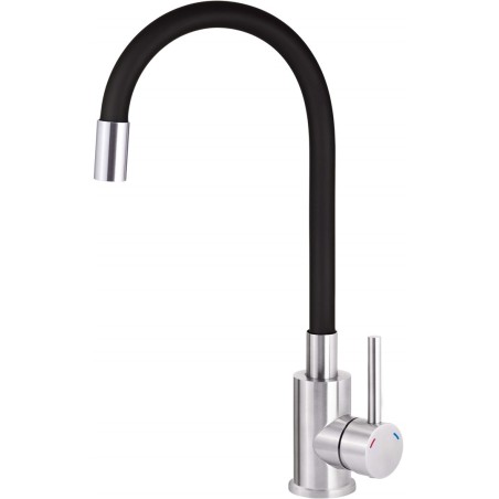 Kitchen faucet with flexible spout