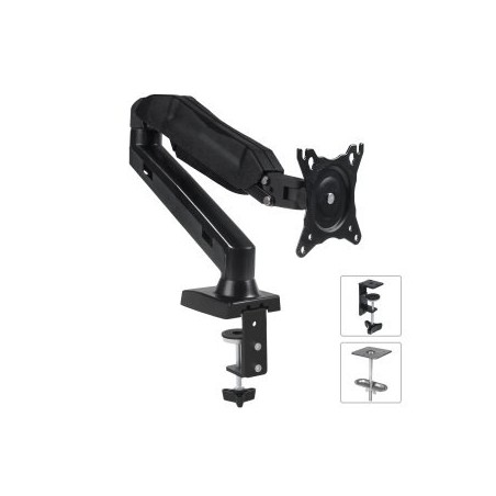Maclean MC-860 monitor mount / stand 68.6 cm (27") Black Desk
