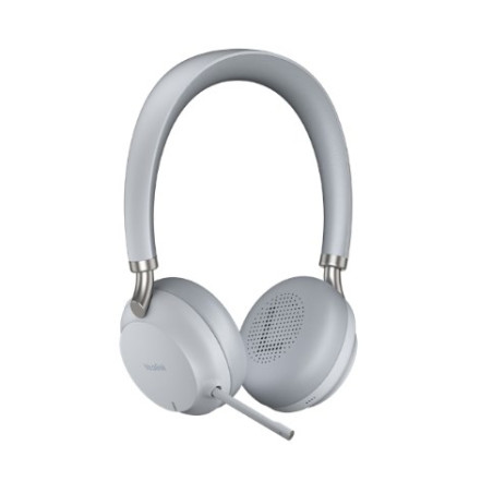 Yealink BH72 Headset Wired & Wireless Head-band Calls/Music USB Type-A Bluetooth Charging stand Light grey