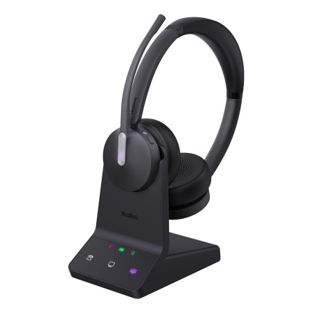 Yealink WH64 Dual Teams Headset Wireless Head-band Office/Call center USB Type-C Bluetooth Black