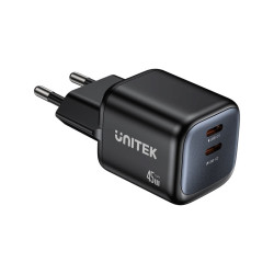 2x GAN 45W mains charger,...