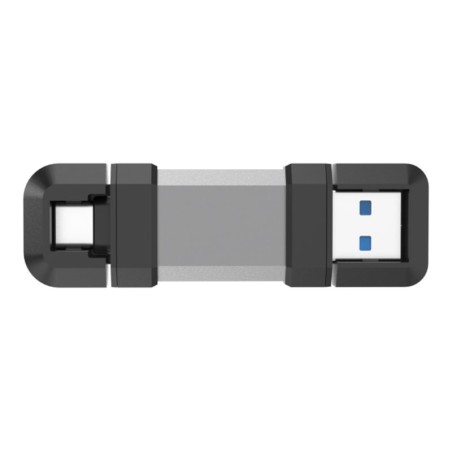 Silicon Power Dual USB Drive | Mobile C51 | 128 GB | USB Type-A and USB Type-C | Silver