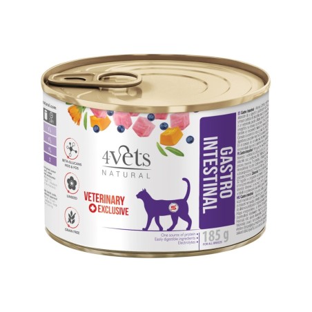 4VETS Natural Gastro Intestinal Cat - wet cat food - 185 g
