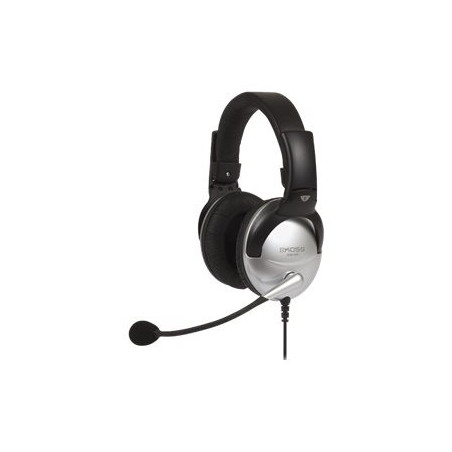 Koss | Headphones | SB45 | Wired | On-Ear | Microphone | Noise canceling | Silver/Black