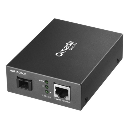 TP-Link Omada MC211CS-20 network media converter 1000 Mbit/s 1310 nm Single-mode Black